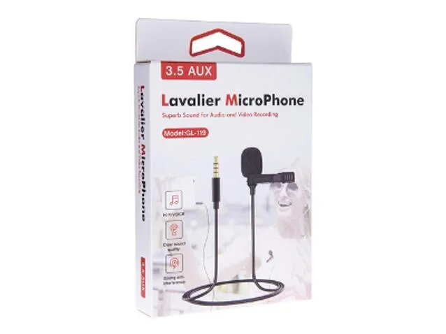 ميكروفون لافالير GL-119 3.5AUX رقم.11580E