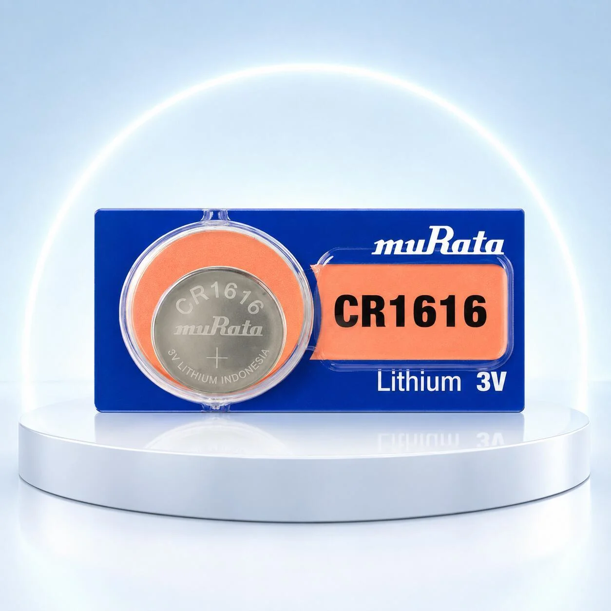 بطارية muRata CR1616 ليثيوم 3 فولت، قطعة واحدة رقم.27638