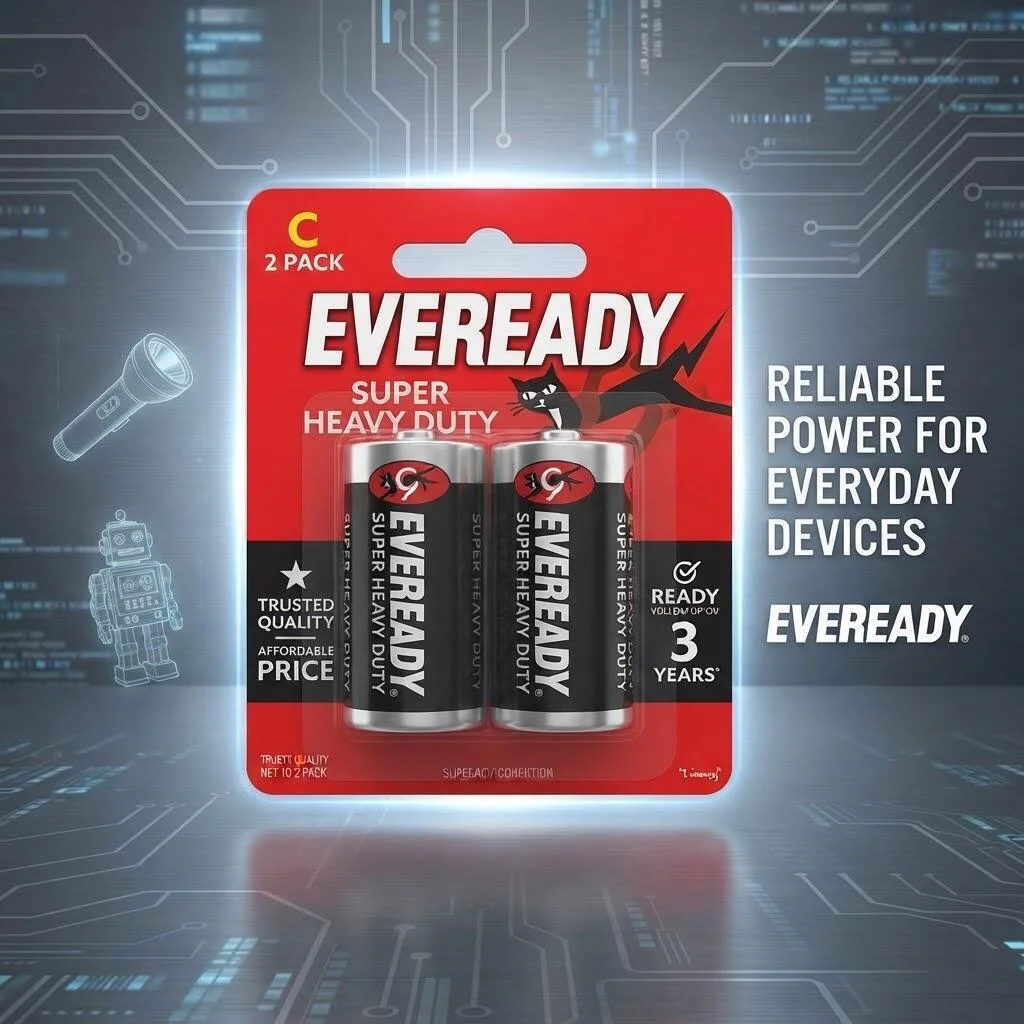 مجموعة Eveready Super Heavy Duty C 2 رقم.27590
