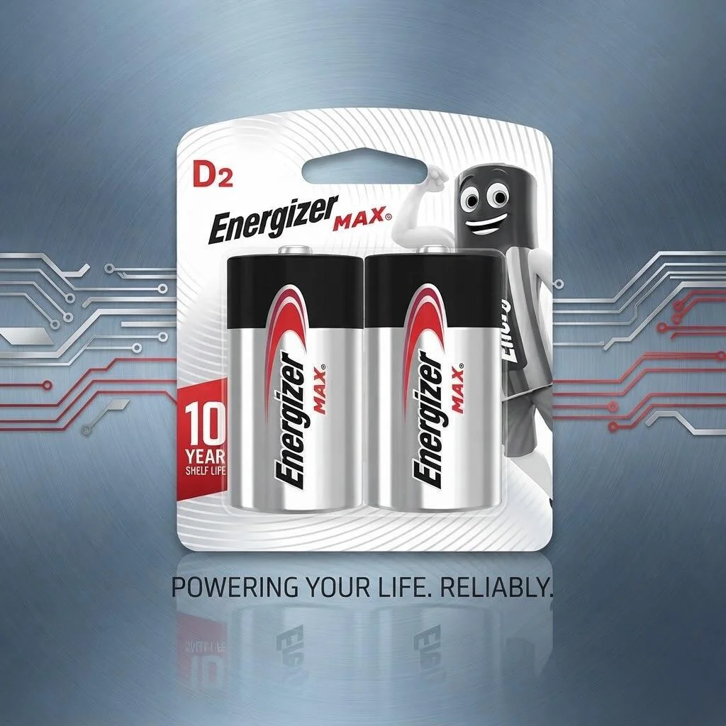 بطارية Energizer Max 1.5V D2 رقم.27587