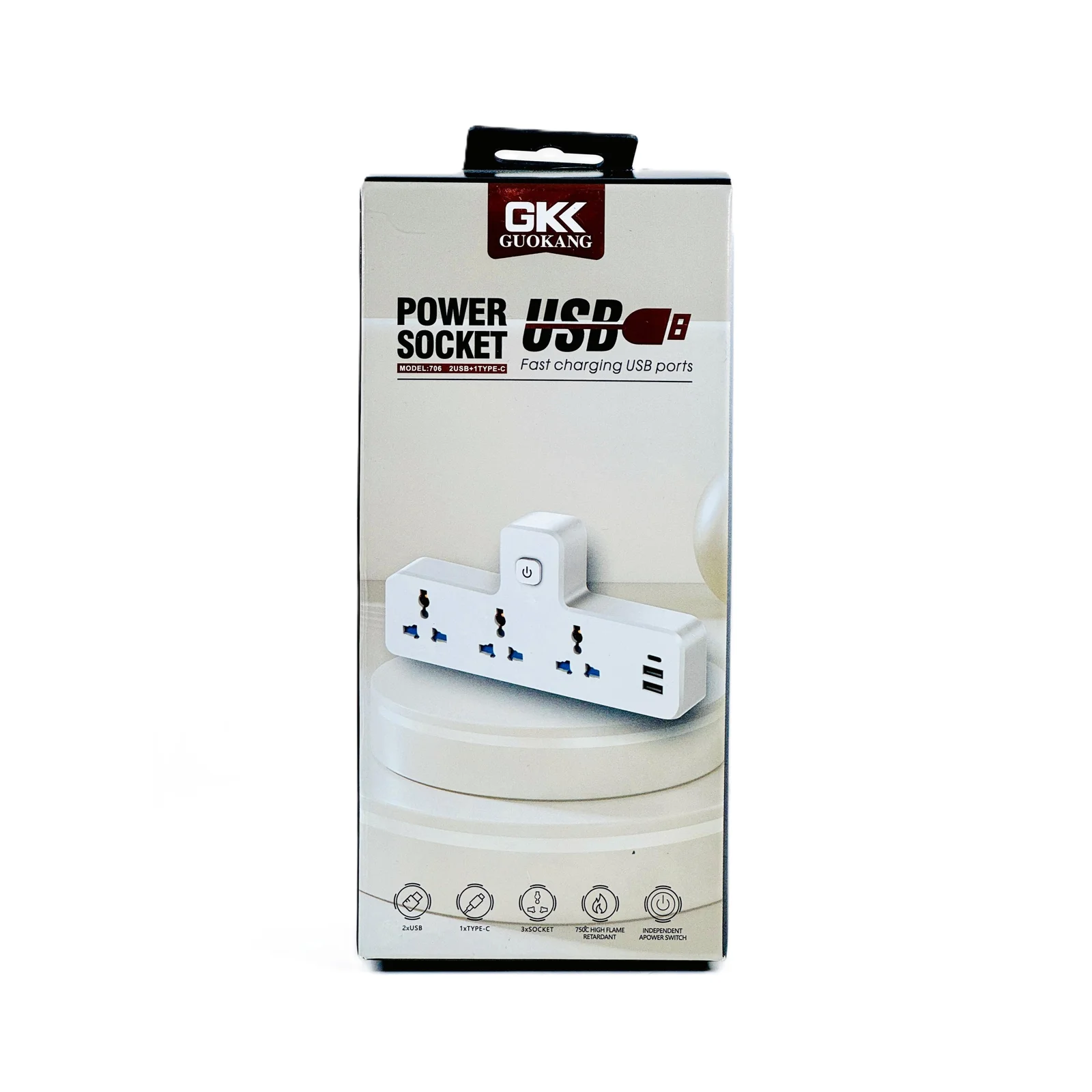 مقبس طاقة 2 منفذ USB، 1 منفذ Type-C 3 رقم.17818