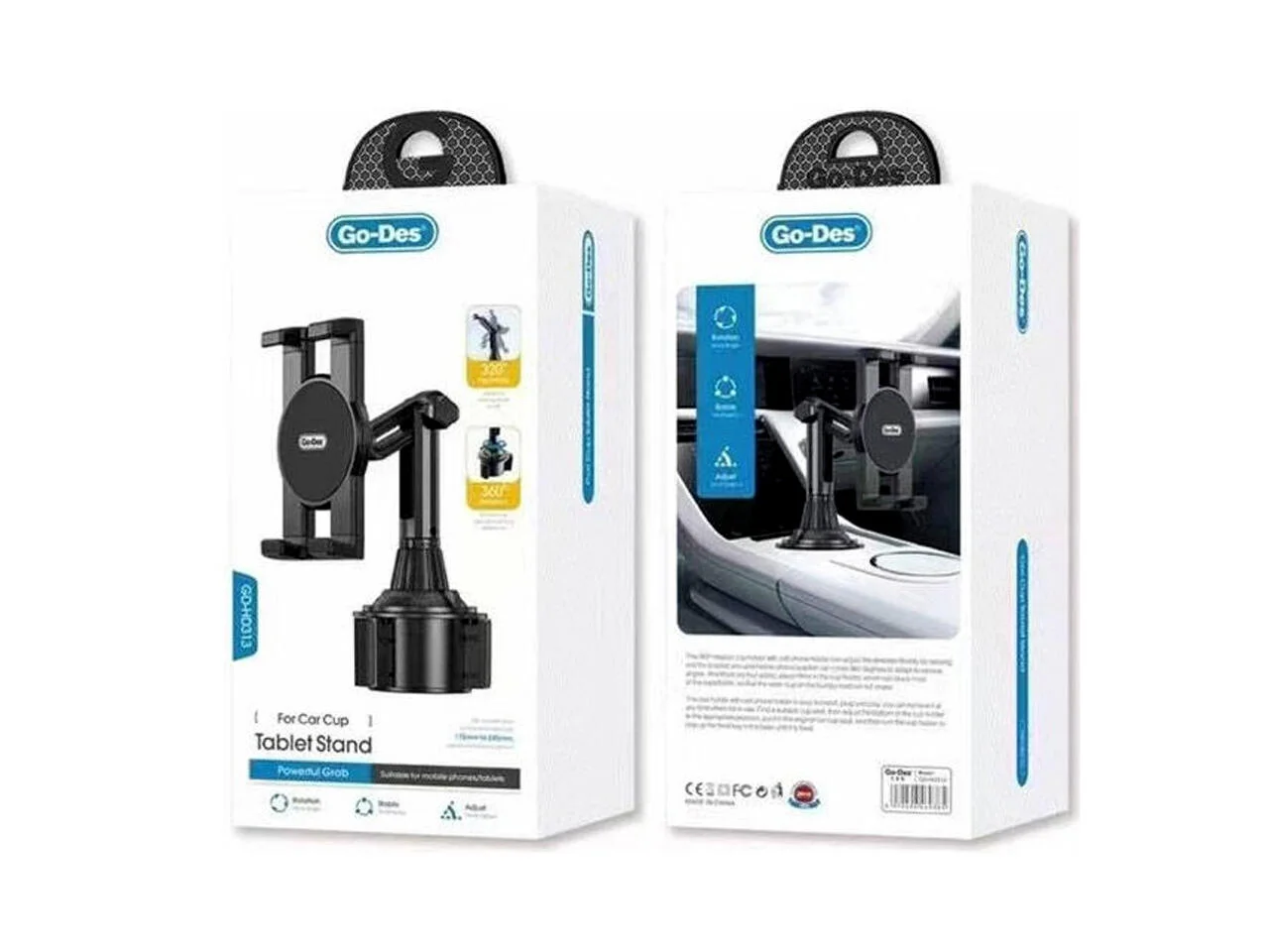حامل كمبيوتر لوحي على شكل كأس للسيارة من Godes GD-HD313 رقم.10556E