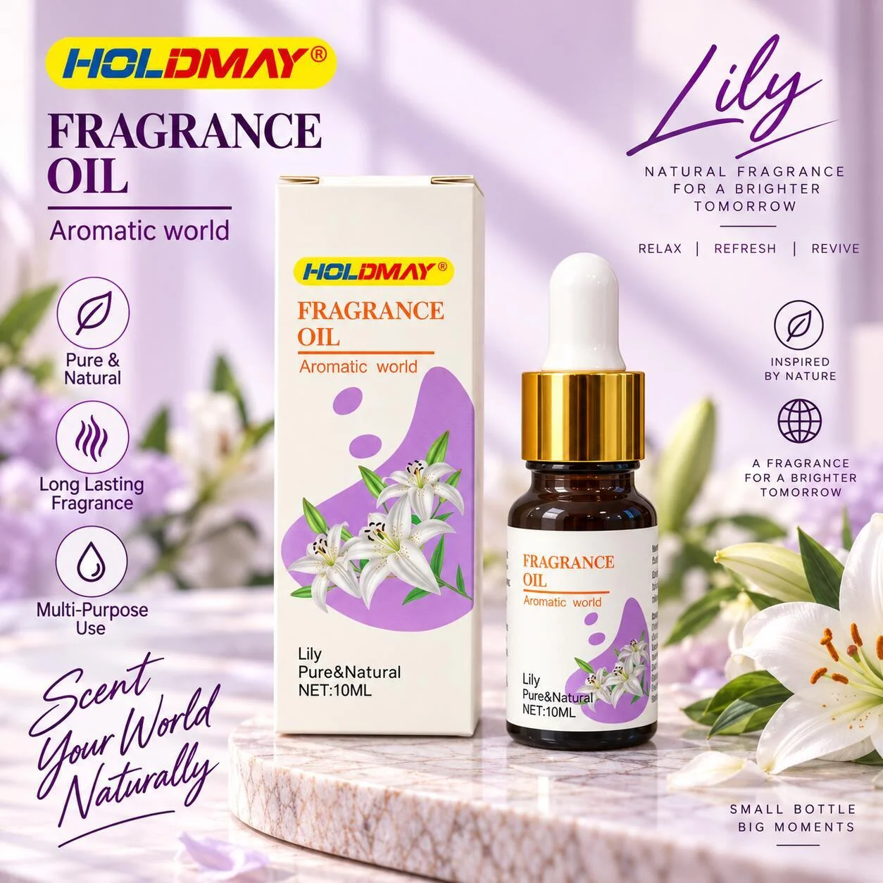 زيت عطري هولدماي برائحة الزنبق 10 مل رقم.29647