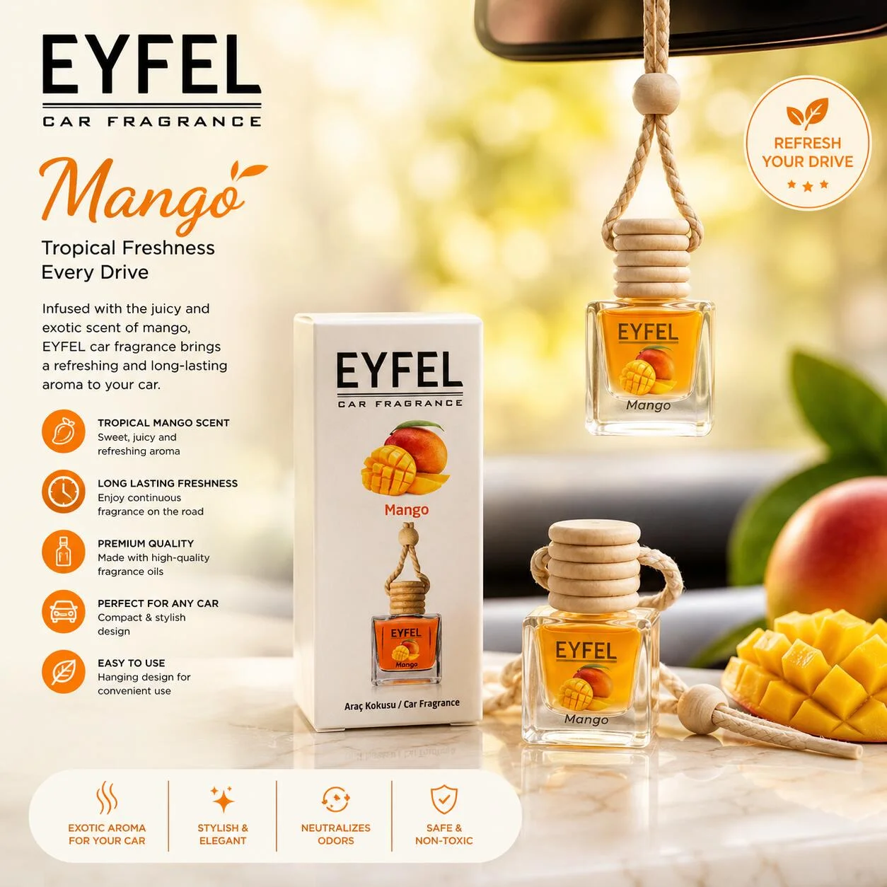 معطر سيارة إيفيل – برائحة المانجو رقم.25469