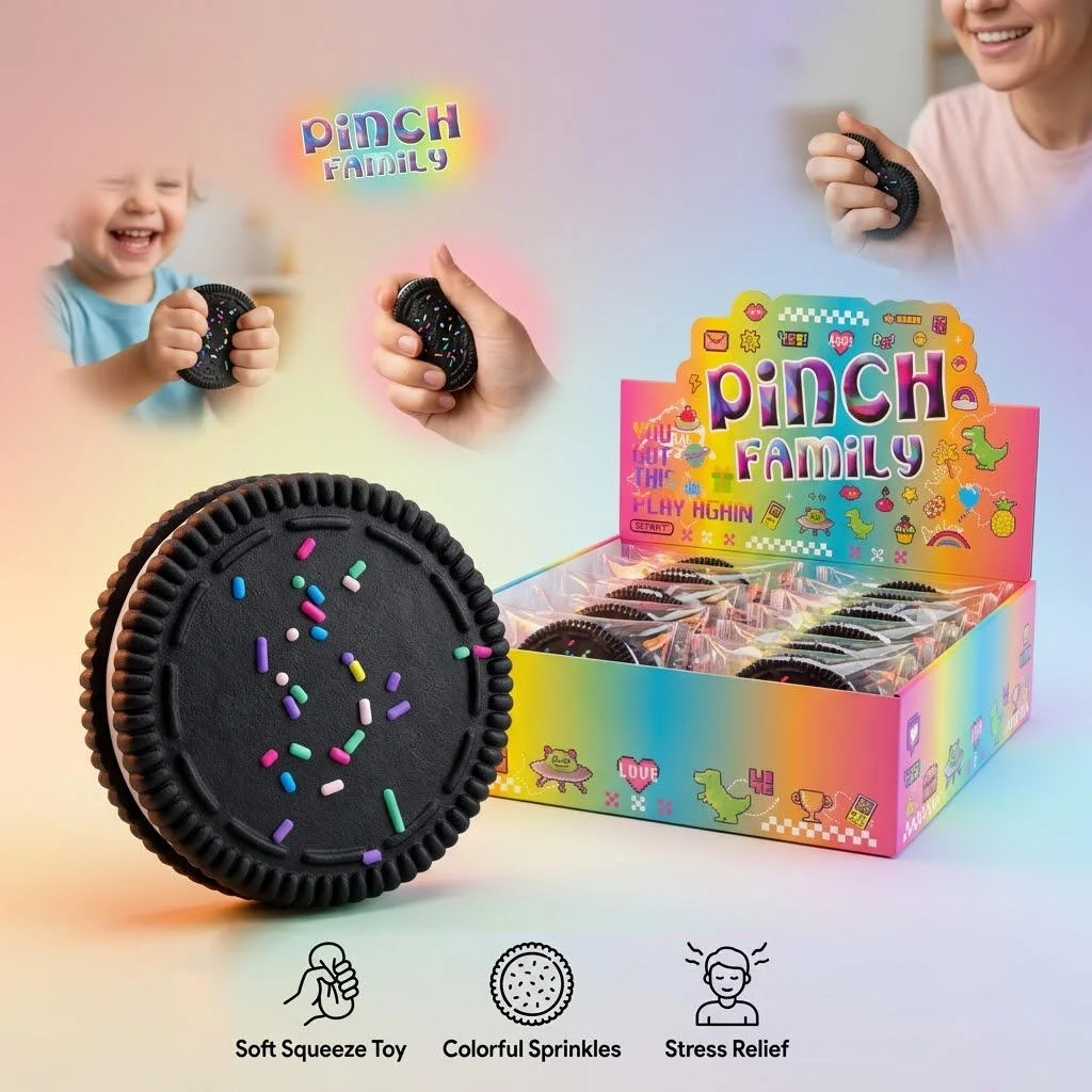 لعبة ضغط بشكل بسكويت أوريو – لعبة تخفيف التوتر (1 قطع) رقم.23476