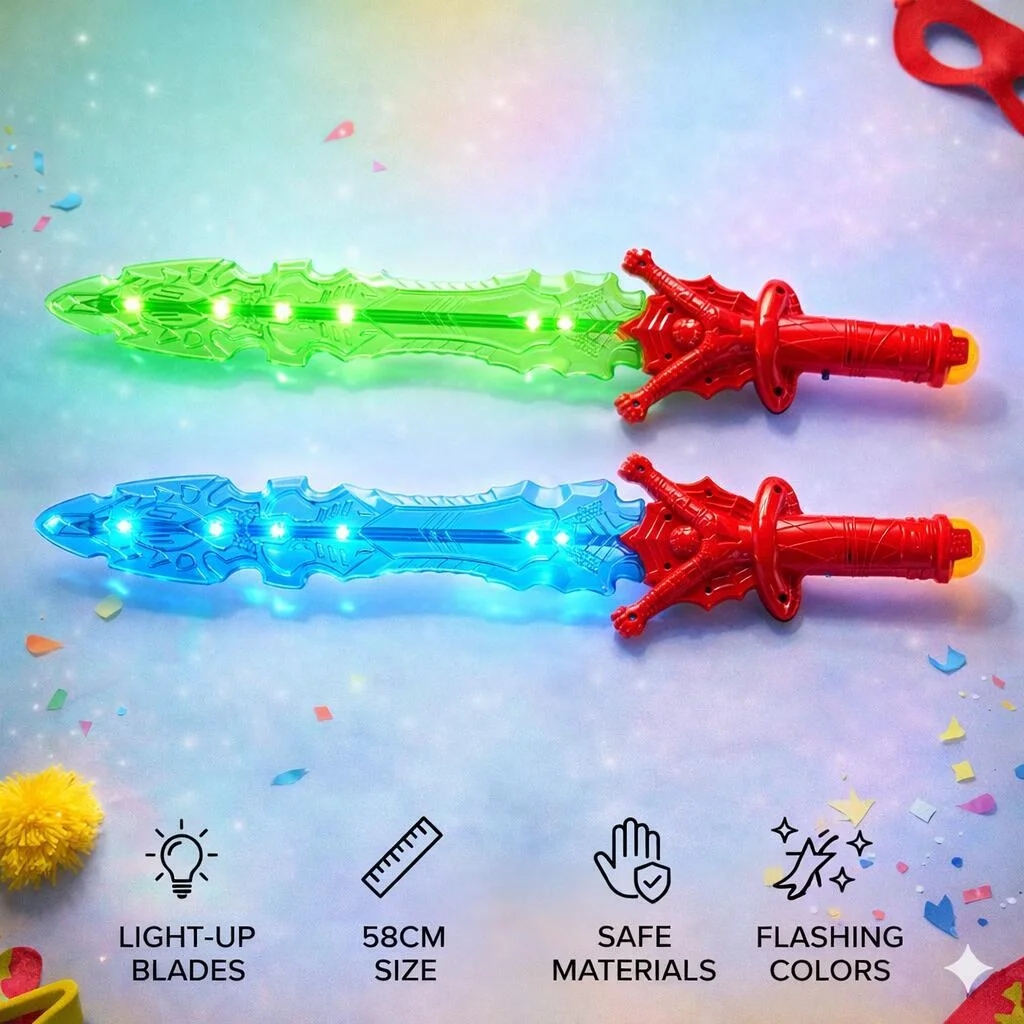سيف مضيء LED بطول 58 سم – لعبة سيف للأطفال رقم.23339