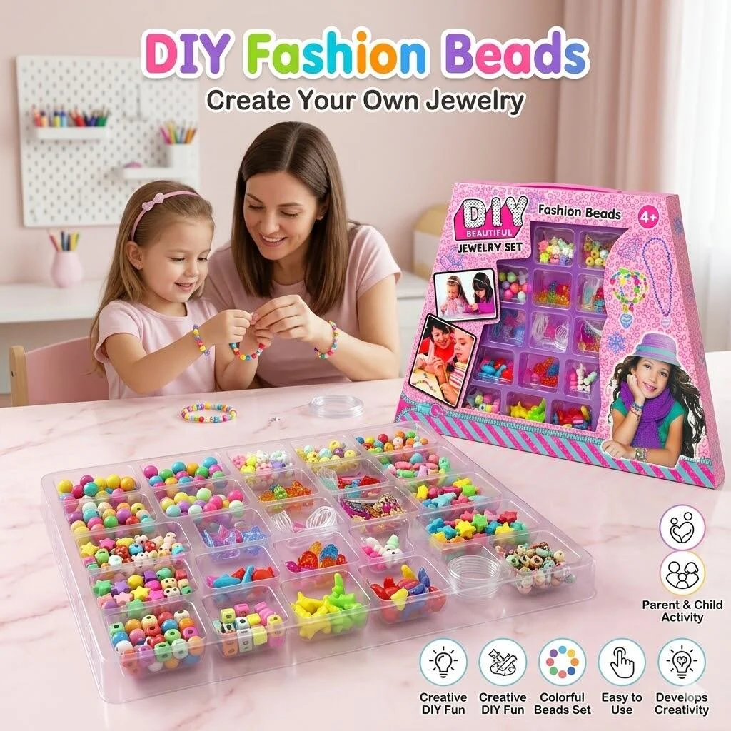 مجموعة خرز تصميم الإكسسوارات DIY للأطفال رقم.23995