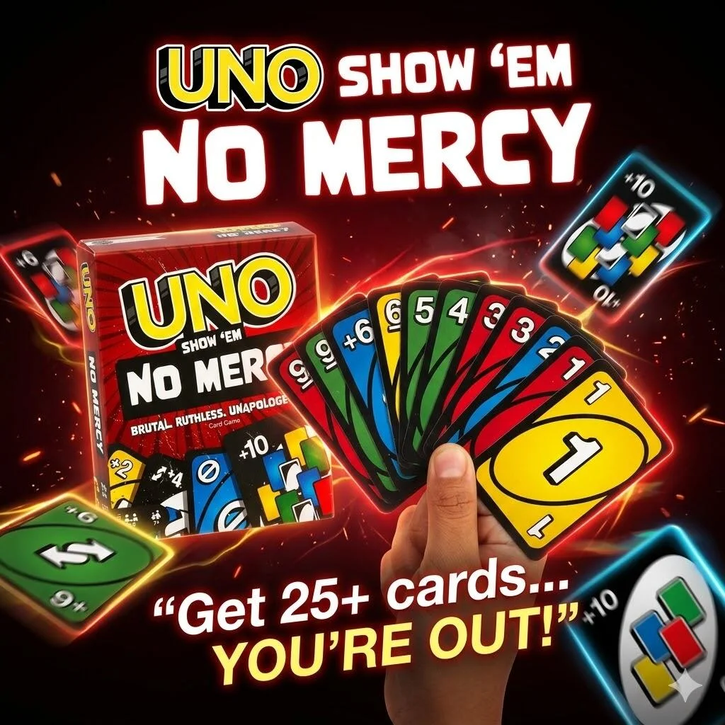 لعبة بطاقات أونو "Show ‘Em No Mercy" MC-684173-A رقم.23652