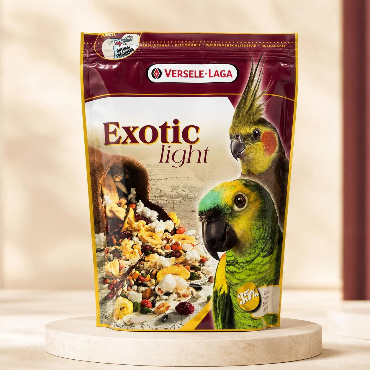 طعام الببغاوات إكزوتيك لايت من فيرسيلي لاغا 750Gr رقم.29511