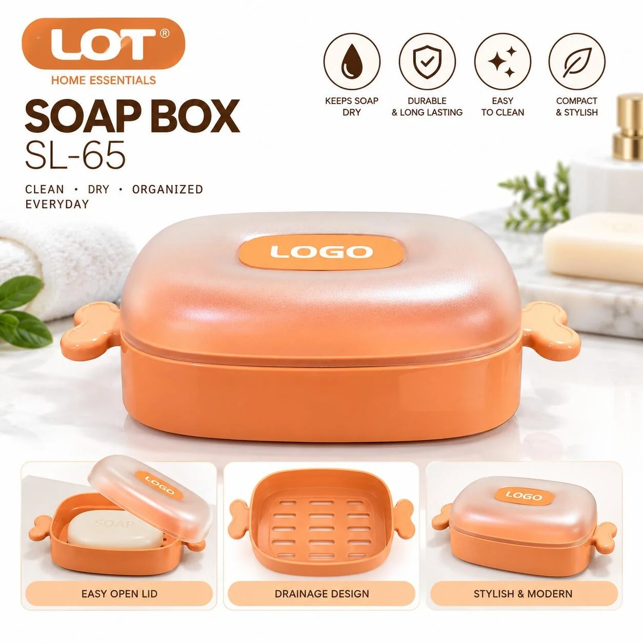 صندوق صابون SL-65 بني رقم.33412