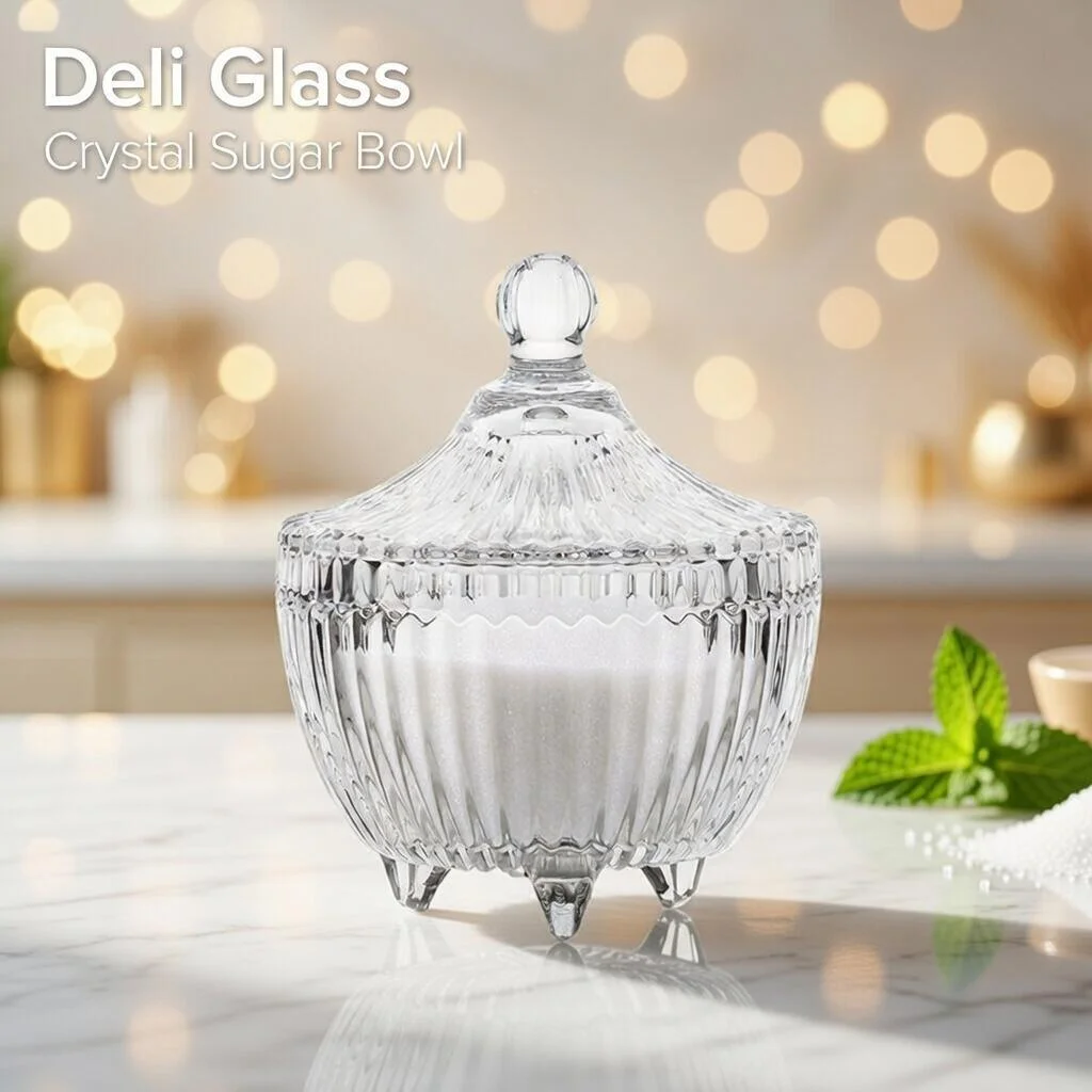 وعاء سكر كريستال ديلي جلاس – (TG103-4) رقم.22888