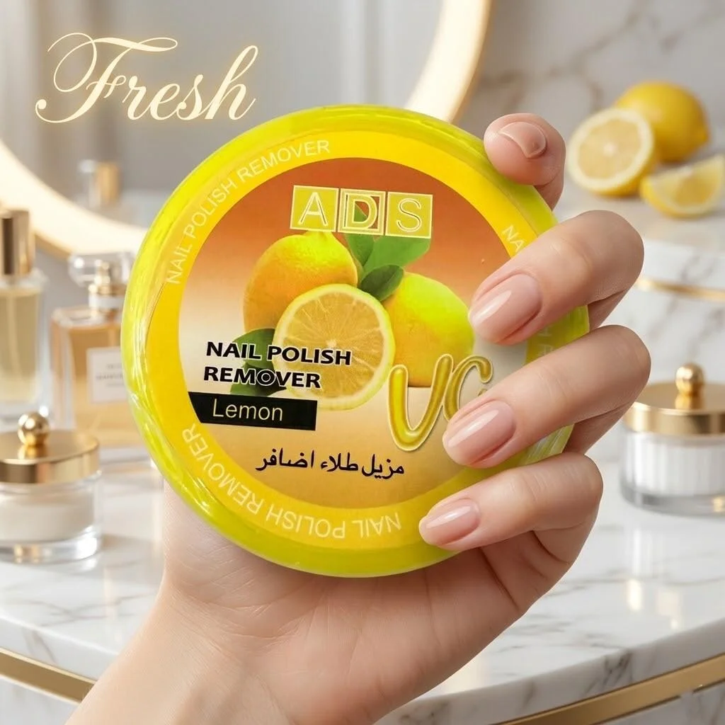 مناديل مزيل طلاء الأظافر برائحة الليمون من ADS لوكس رقم.23580