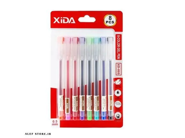 قلم جل Xida 8 ألوان XD-005 رقم.8700B