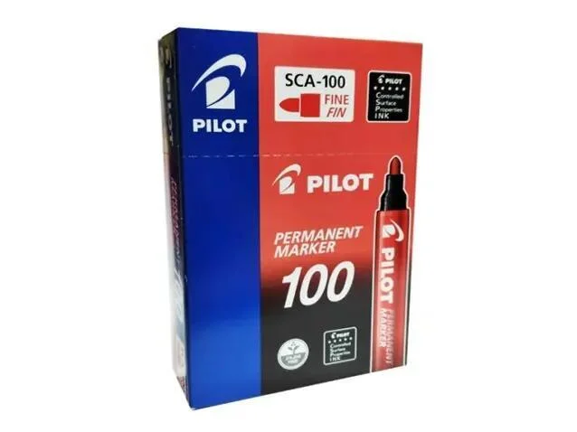 بايلوت فاين فين قلم تحديد دائم SCA-100 أحمر 1 قطعة رقم.8577B