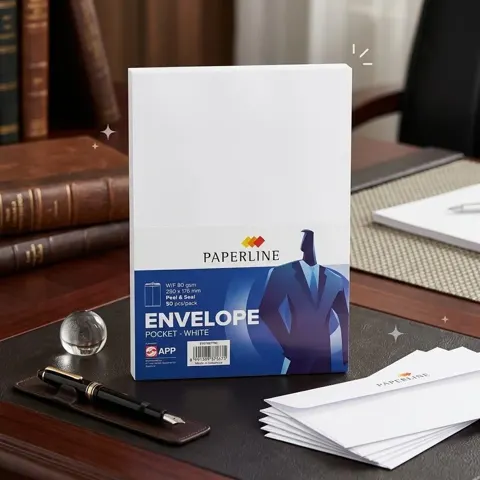 ظرف بيبلاين أبيض جيب 250x176 mm 50 pcs pack رقم.29153