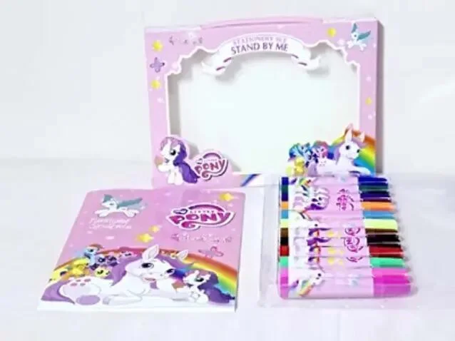 اقلام ملونة بتصميم حصان بوني 12 قطعة رقم.8325B