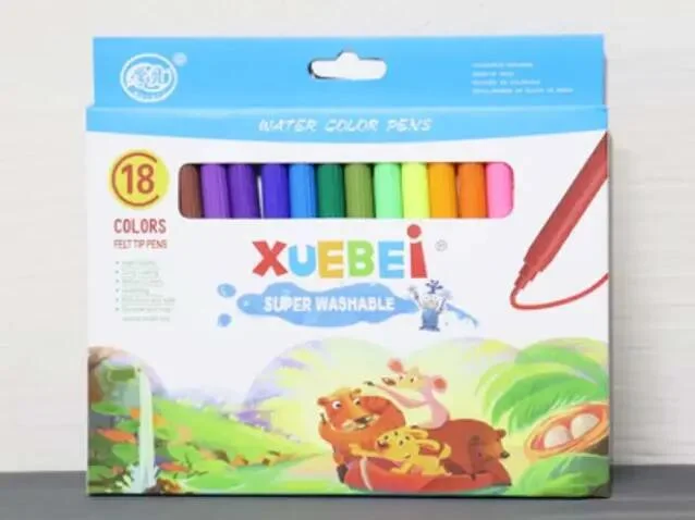 XUEFEI أقلام ألوان مائية سوبر قابلة للغسل 18 لون 2 رقم.8207B