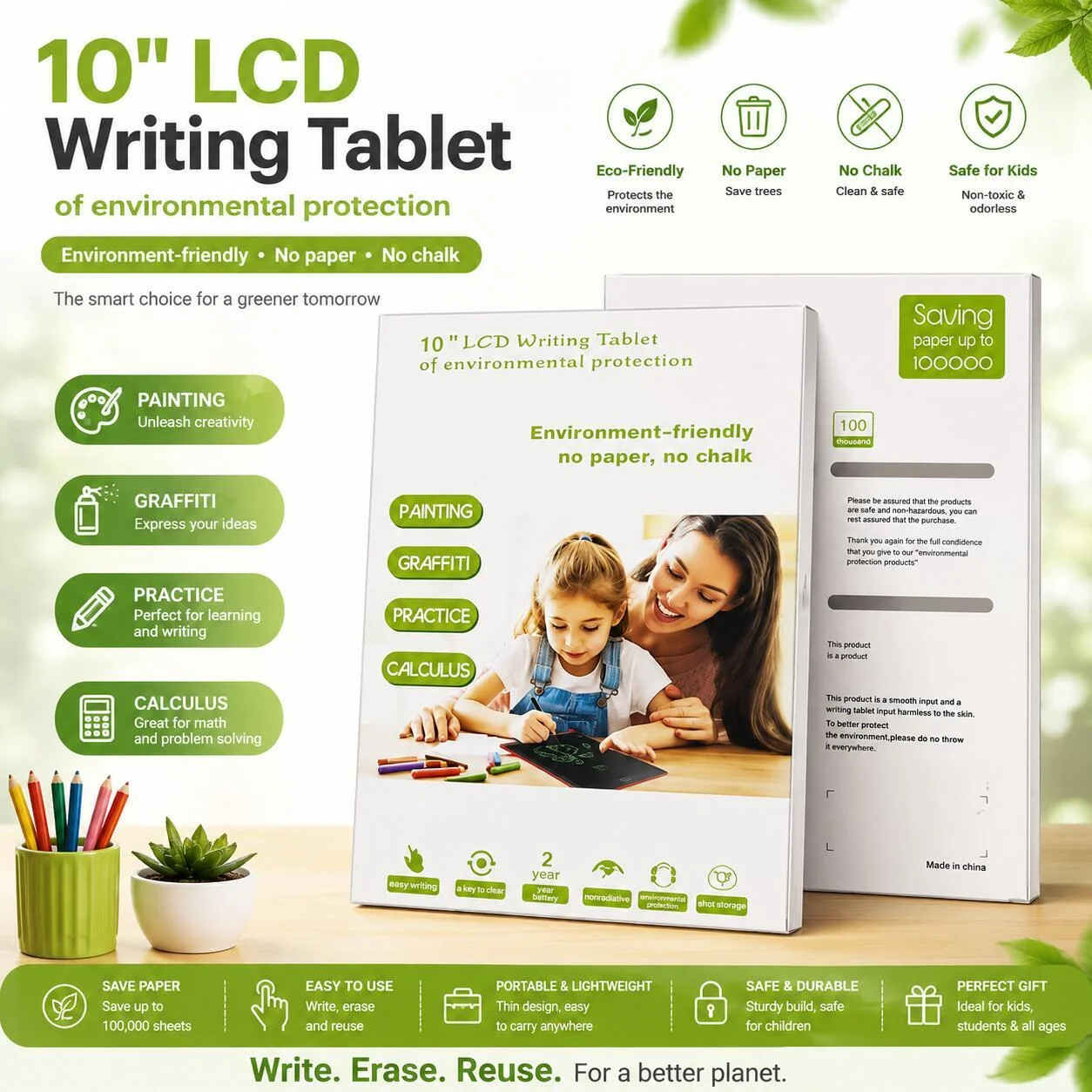 لوح كتابة LCD مقاس 10 بوصات رقم.26117